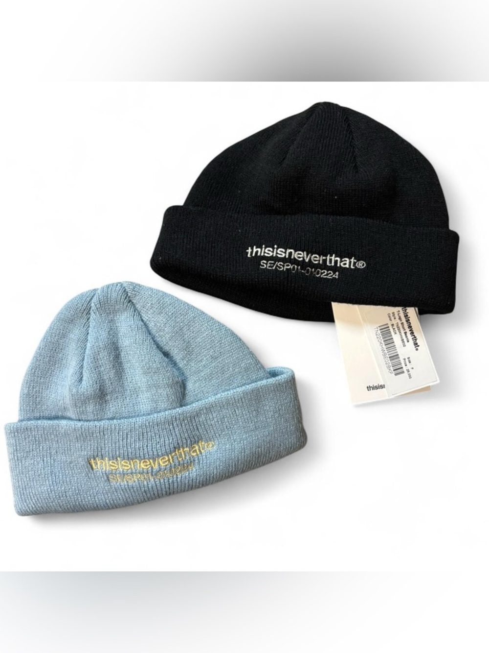 This never that T-logo short beanies